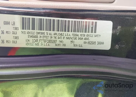 2015 Jeep Grand Cherokee Overland from USA, damaged, VIN 1C4RJFCT6FC855287